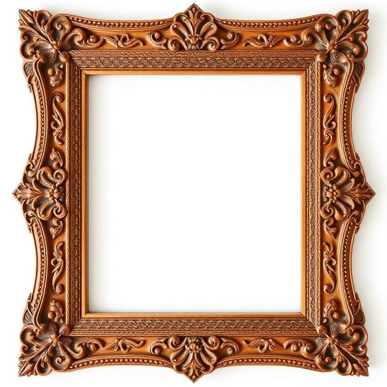 Traditional Carved Wooden Frame